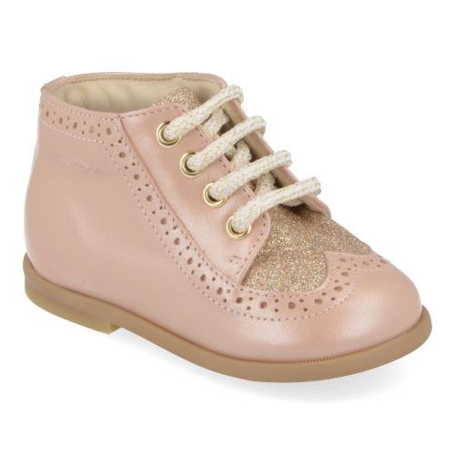 Zecchino d'oro veterschoen roze Meisjes ( - roze veterschoentje met strikjeN1-0190) - Junior Steps