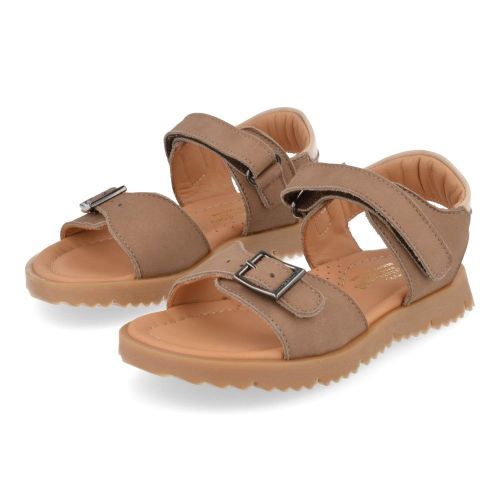 Zecchino d'oro sandalen taupe Jongens ( - taupe nubuck sandaal A33-3301-ZB) - Junior Steps