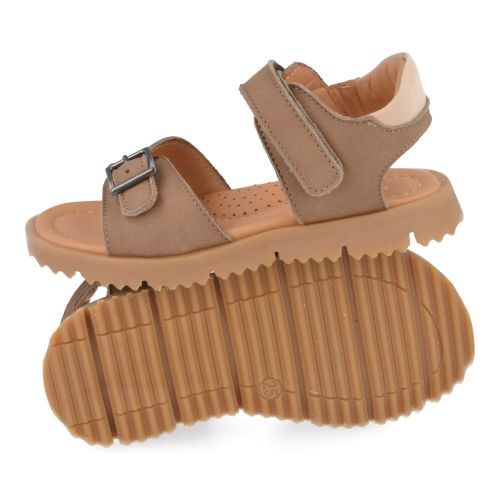 Zecchino d'oro sandalen taupe Jongens ( - taupe nubuck sandaal A33-3301-ZB) - Junior Steps