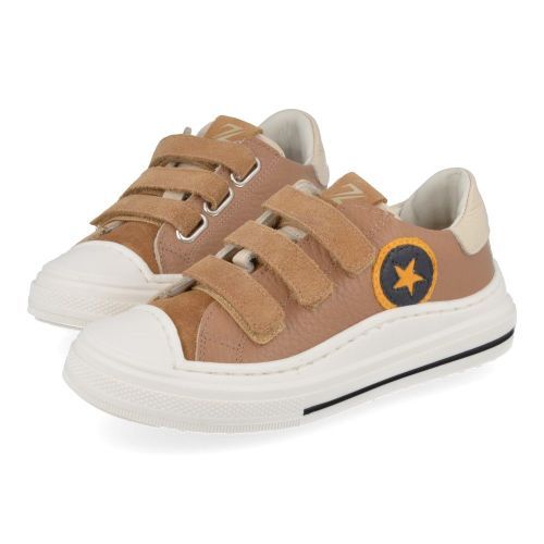 Zecchino d'oro sneakers taupe Jongens ( - taupe sneaker met stevige stootneusF13-4329-1L) - Junior Steps