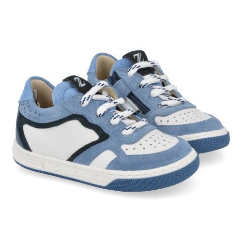 Zecchino d'oro sneakers wit Jongens ( - wit blauwe sneaker N12-1634-2B) - Junior Steps