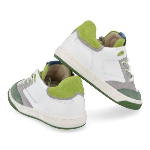 Zecchino d'oro sneakers wit Jongens ( - wit groene sneaker N12-1601-2L) - Junior Steps