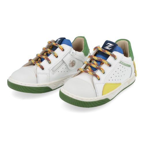 Zecchino d'oro sneakers wit Jongens ( - wit  sneaker met rubberen stootneusN12-1593-1L) - Junior Steps
