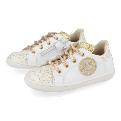 Zecchino d'oro sneakers wit Meisjes ( - wit sneaker met smileyN12-1519) - Junior Steps