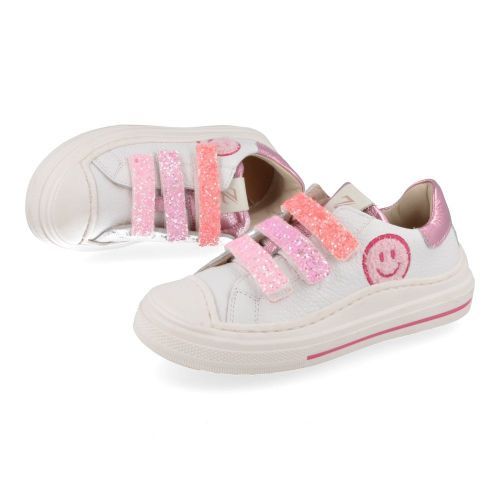 Zecchino d'oro sneakers wit Meisjes ( - witte  sneaker met rubber stootneusF13-4331-3B) - Junior Steps