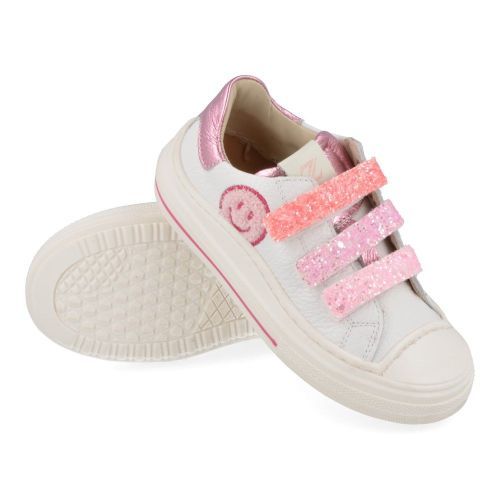 Zecchino d'oro sneakers wit Meisjes ( - witte  sneaker met rubber stootneusF13-4331-3B) - Junior Steps