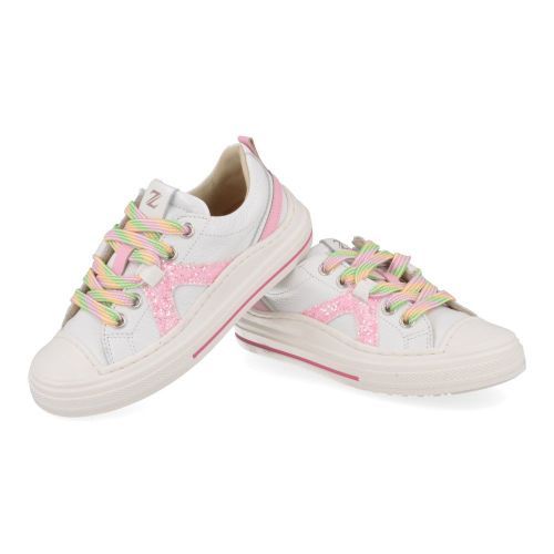 Zecchino d'oro sneakers wit Meisjes ( - witte sneaker met rubber stootneusF13-4336-6B) - Junior Steps