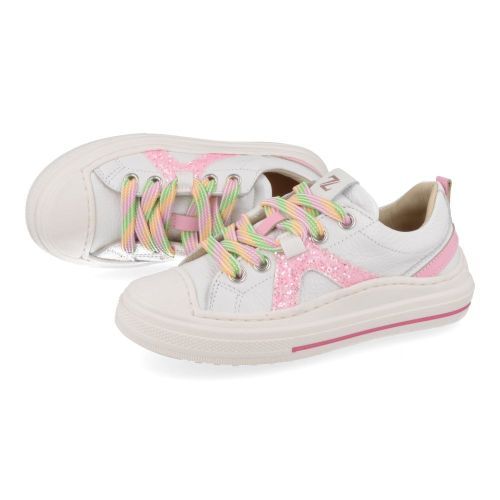 Zecchino d'oro sneakers wit Meisjes ( - witte sneaker met rubber stootneusF13-4336-6B) - Junior Steps