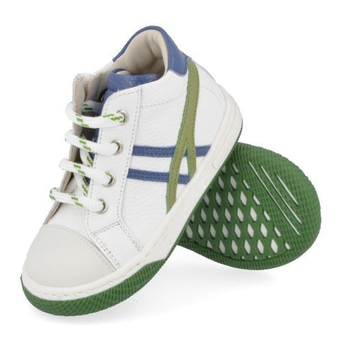 Zecchino d'oro sneakers wit Jongens ( - witte sneaker met rubberen stootneusN12-1019) - Junior Steps
