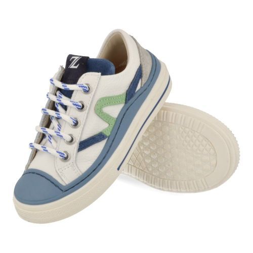 Zecchino d'oro sneakers wit Jongens (witte sneaker met stevige stootneus - F13-4344) - Junior Steps