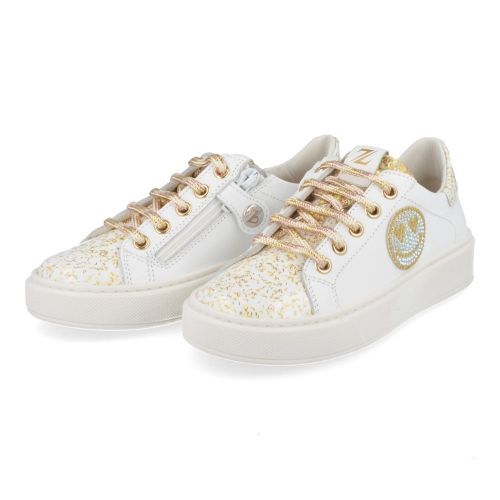 Zecchino d'oro sneakers wit Meisjes ( - witte sneaker F09-3906-1G) - Junior Steps