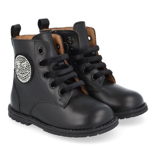 Zecchino d'oro Lace-up boots Black Girls (0438) - Junior Steps