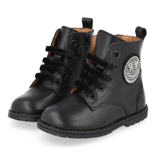 Zecchino d'oro Lace-up boots Black Girls (0438) - Junior Steps
