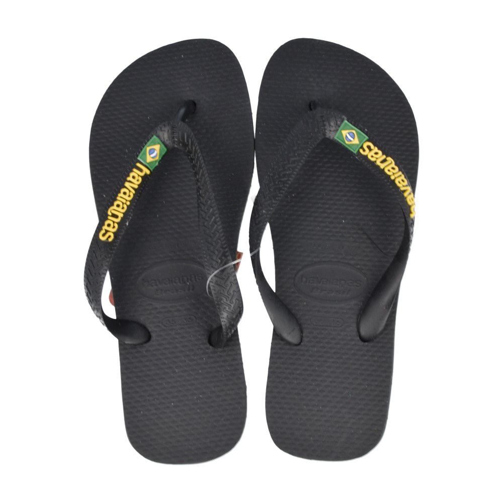 heuvel Grap dubbele Havaianas slippers Zwart Jongens ( - brasil logo4110850.0090) - Junior Steps
