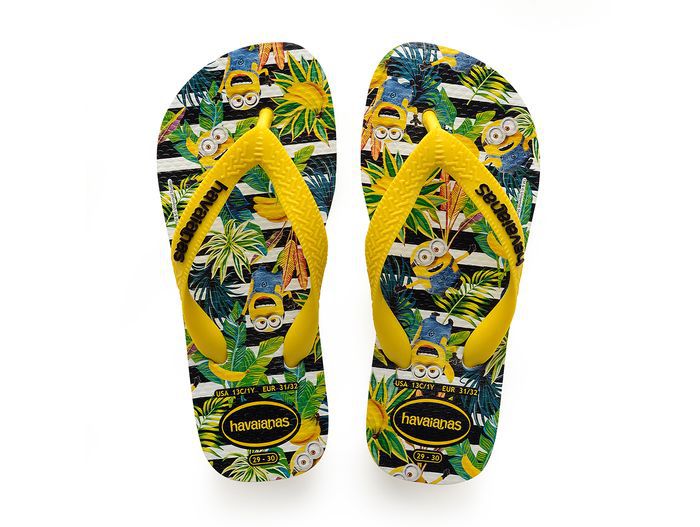 Voorlopige naam Continu Geld rubber Havaianas slippers geel Jongens ( - minions4133167) - Junior Steps