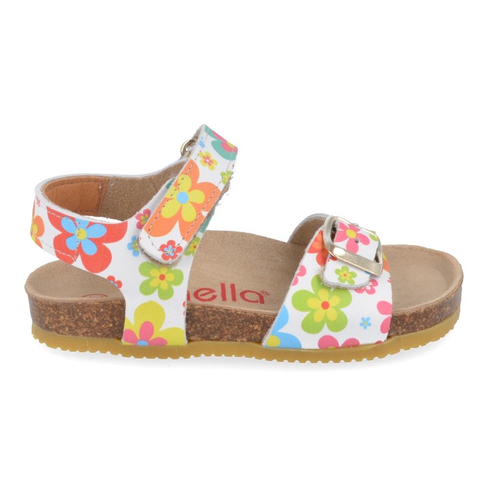 Dalset Dapper amplitude Lunella sandalen wit Meisjes ( - witte voetbedsandaal met  bloemenprint23412) - Junior Steps
