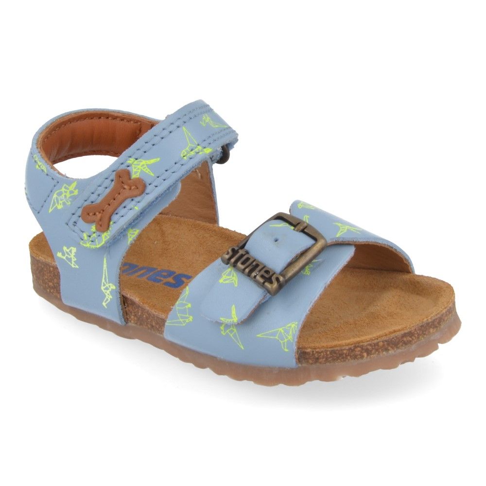 goedkoop Sportman Schaken Stones and bones sandalen jeans bl Jongens ( - losto blauw sandaaltje met  dinoprintlosto) - Junior Steps